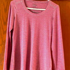 Women’s long sleeve striped tee by L.L.Beans.